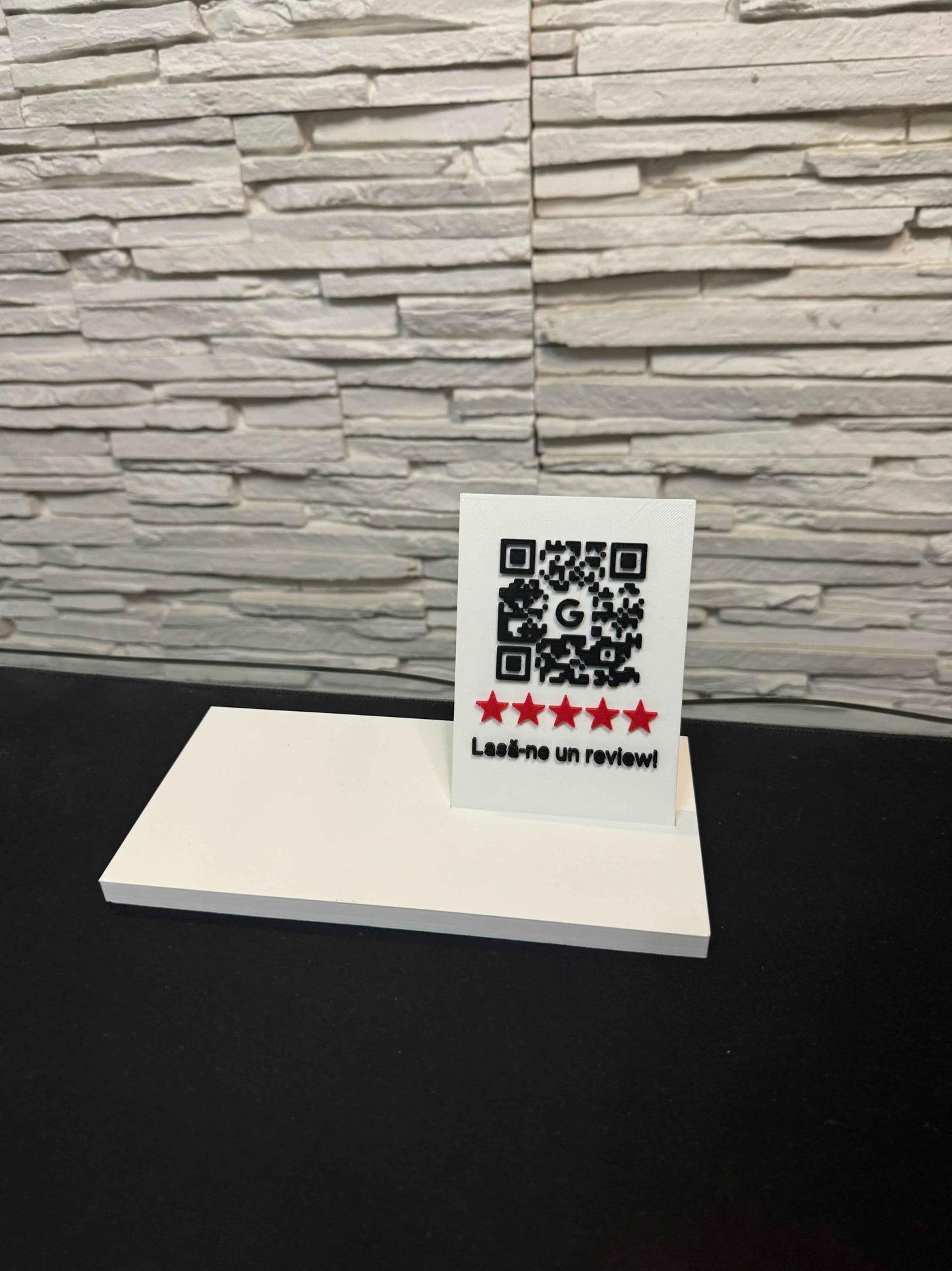 Stand mare cu placă personalizată + Personalizare 2 secțiuni - Crafio.