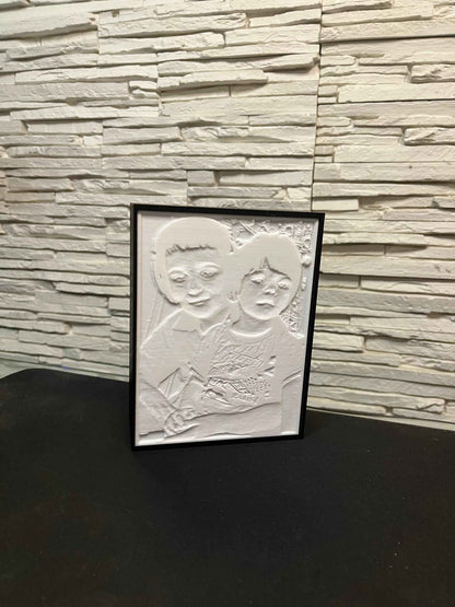 Lithophane - Tablou personalizat printat 3D - Crafio.