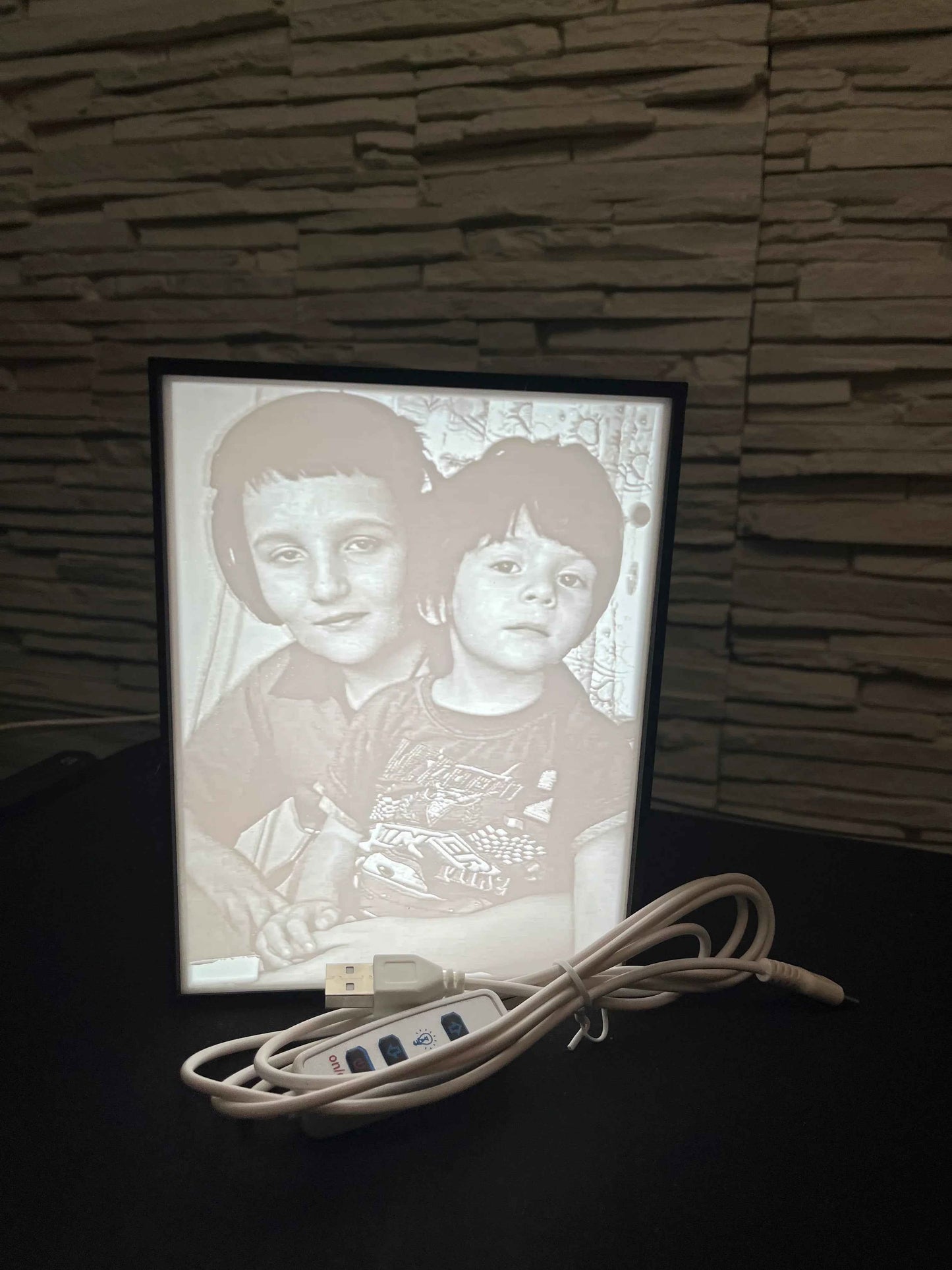 Lithophane - Tablou personalizat printat 3D - Crafio.