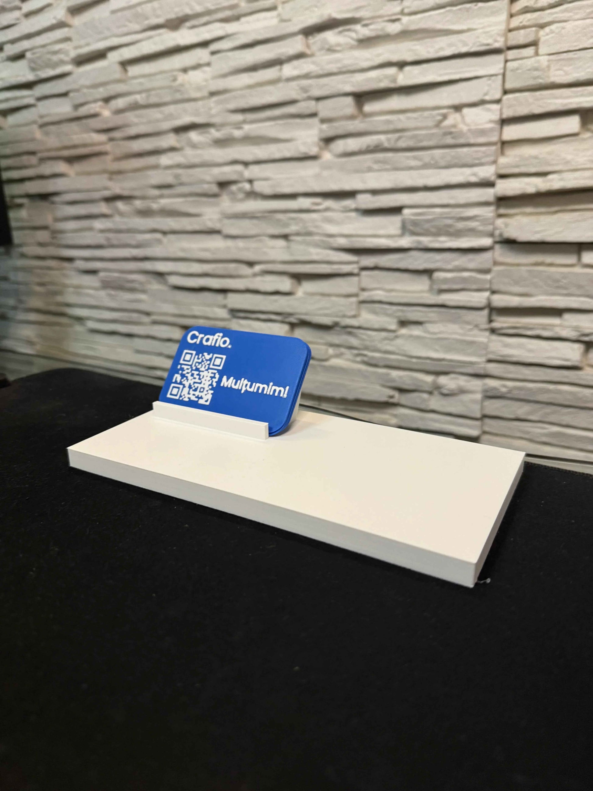 Stand mare cu suport cărți de vizită + Personalizare o secțiune - Crafio.