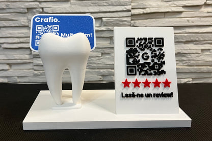 Suport Personalizat pentru Recepție Stomatologică – Placă Personalizată & Figurină Tematică - Crafio.